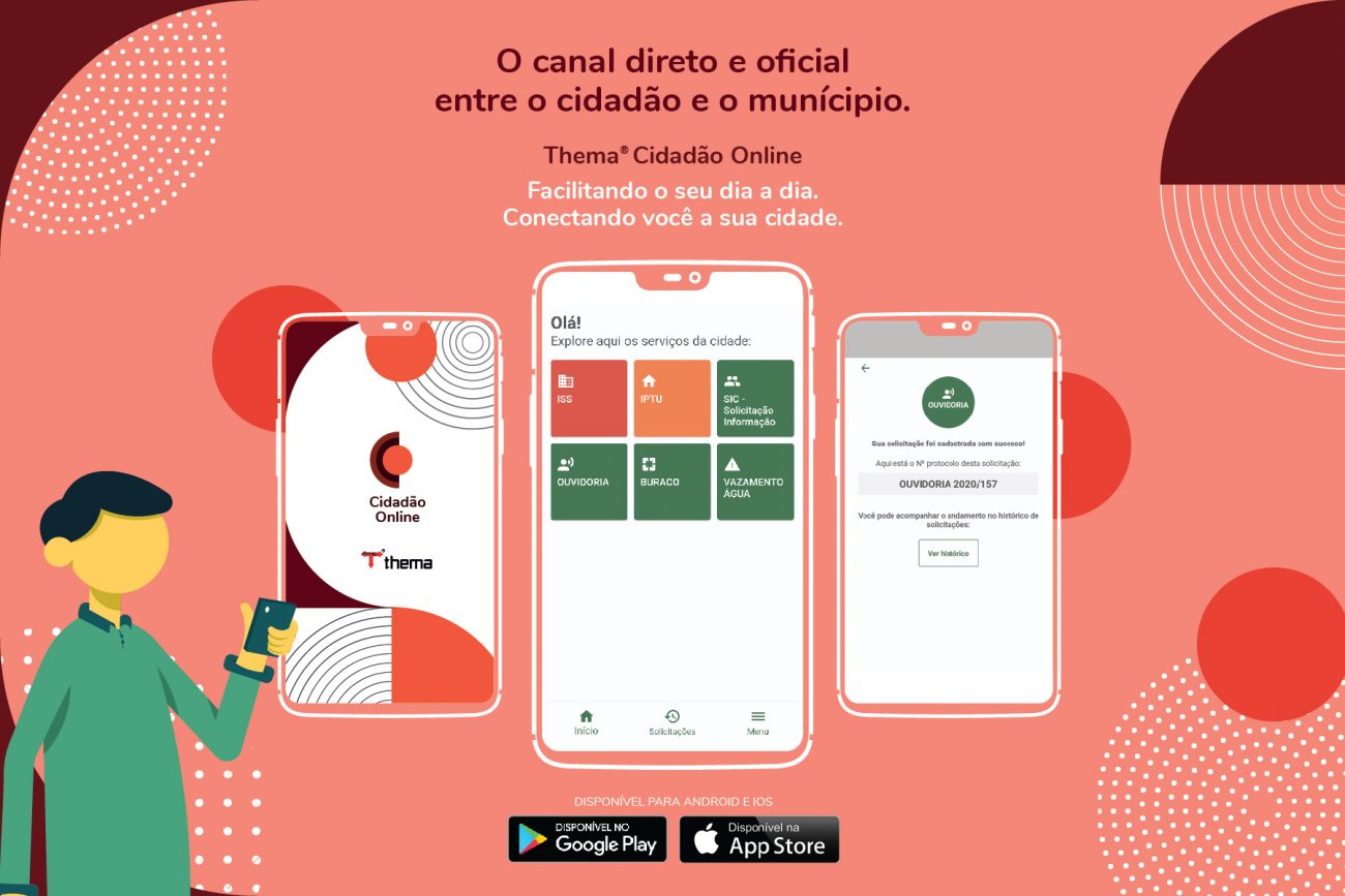 Novo app Thema® Cidadão Online é o canal direto entre o cidadão e o município de Caxias de Sul